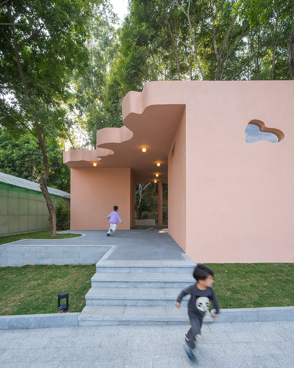 pavilion of pastel shadows at the shiyaling park by studio 10