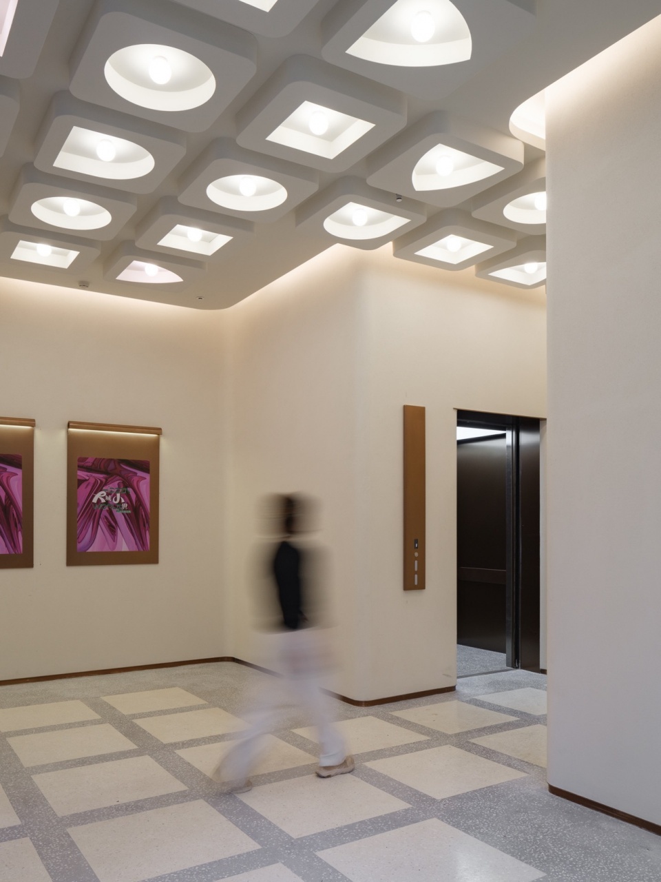 Columbia Circle Phase II Architectural Refinement Gray Space Interior and Guide System by XU Studio