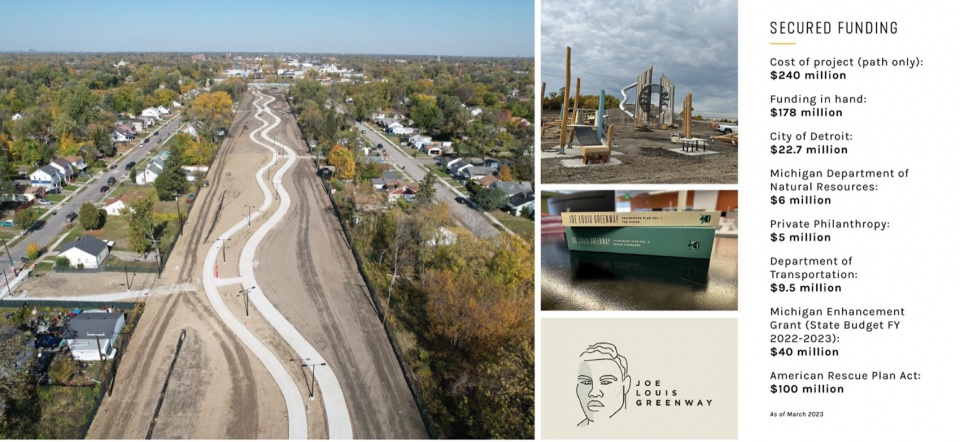 2023 ASLA Joe Louis Greenway Framework Plan by SmithGroup