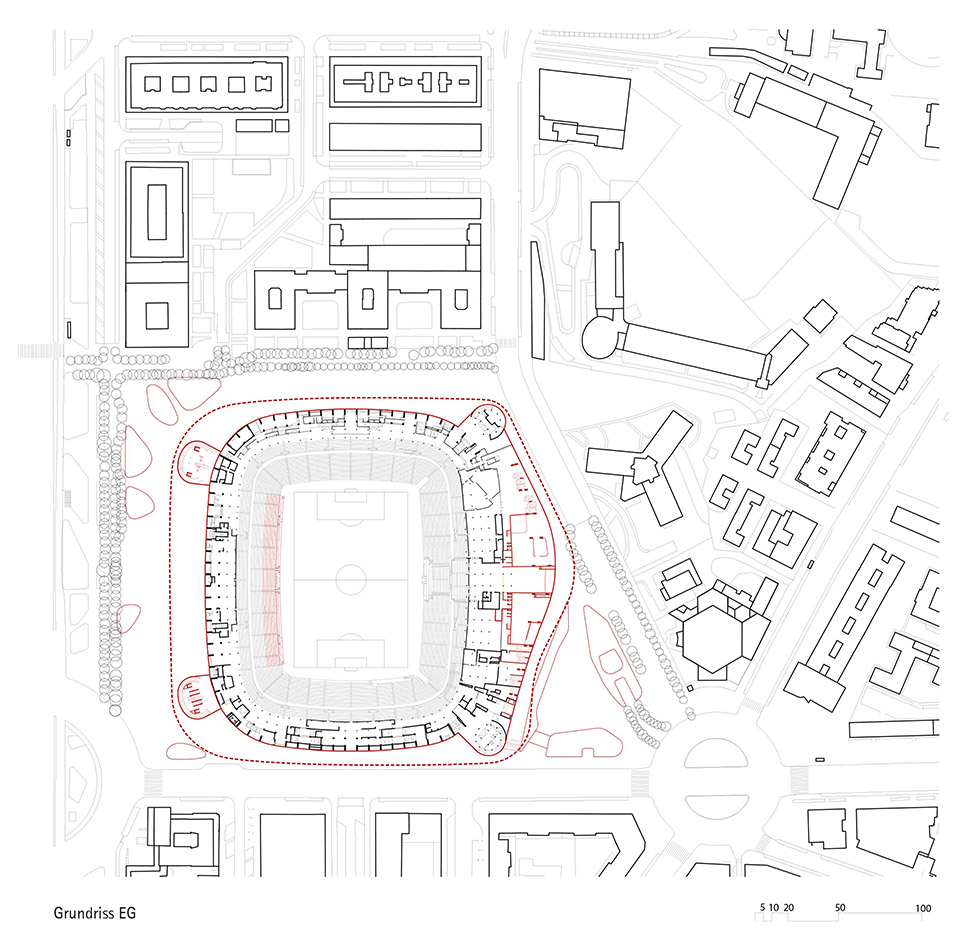 the conversion of the santiago bernabeu stadium by gmp