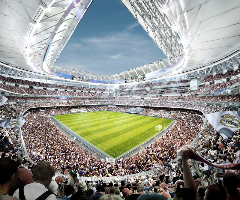 the conversion of the santiago bernabeu stadium by gmp