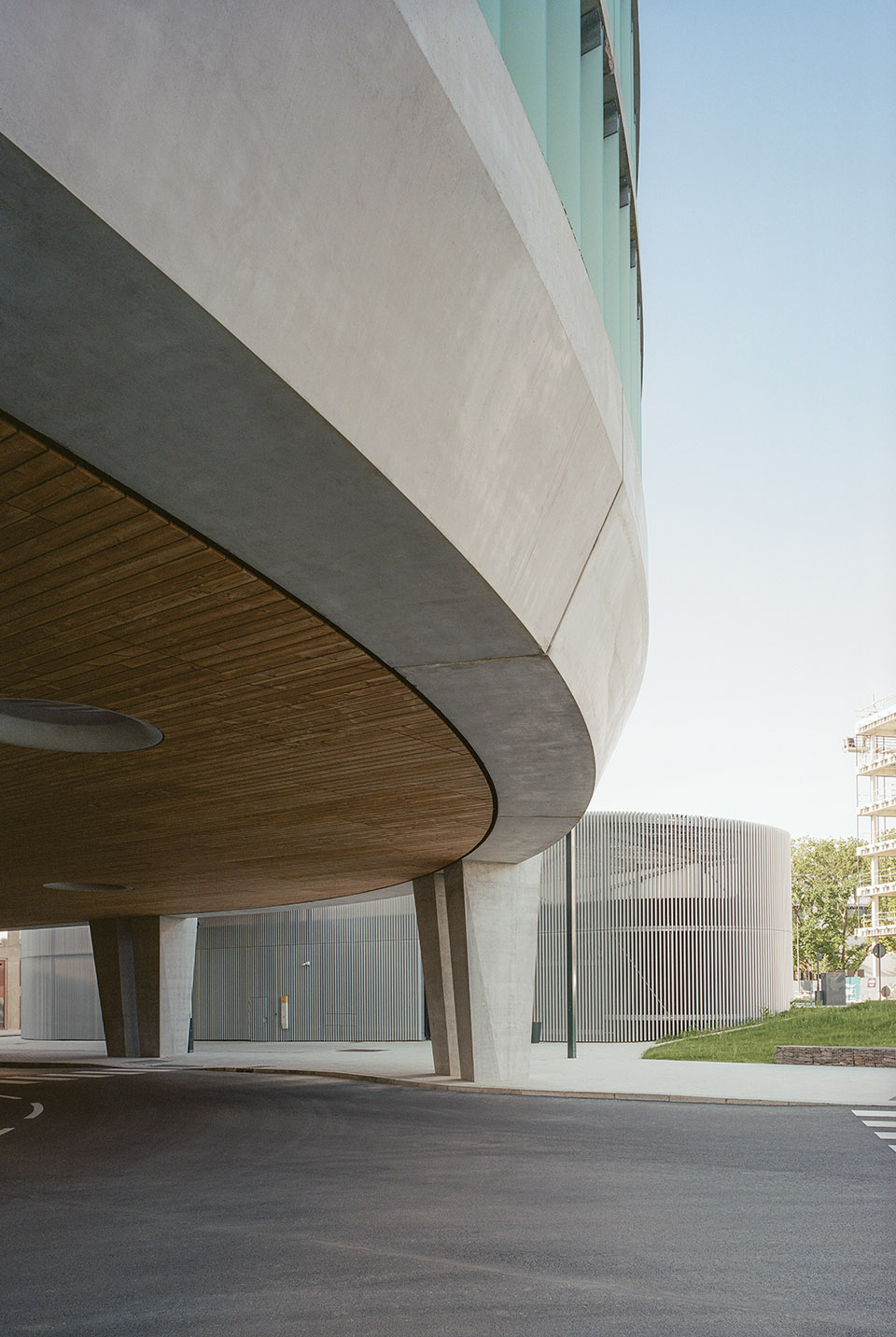 park and ride and bus station by ateliers o s architectes