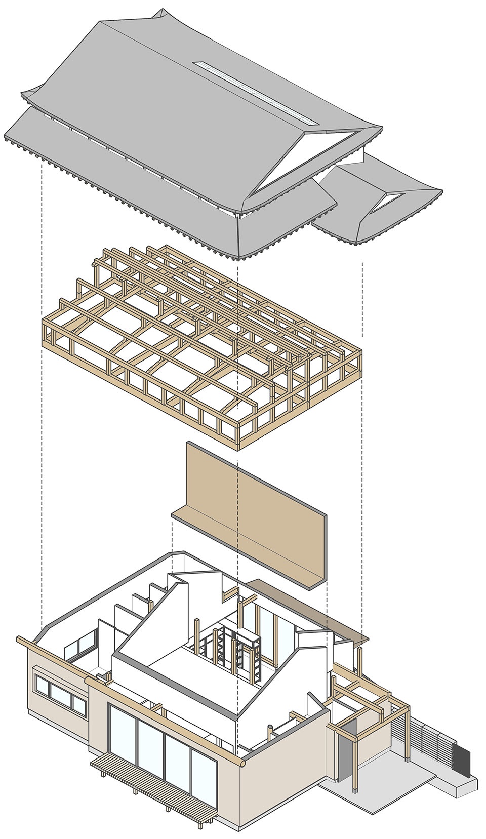 timber framing of 1979 by tsutsumi associates