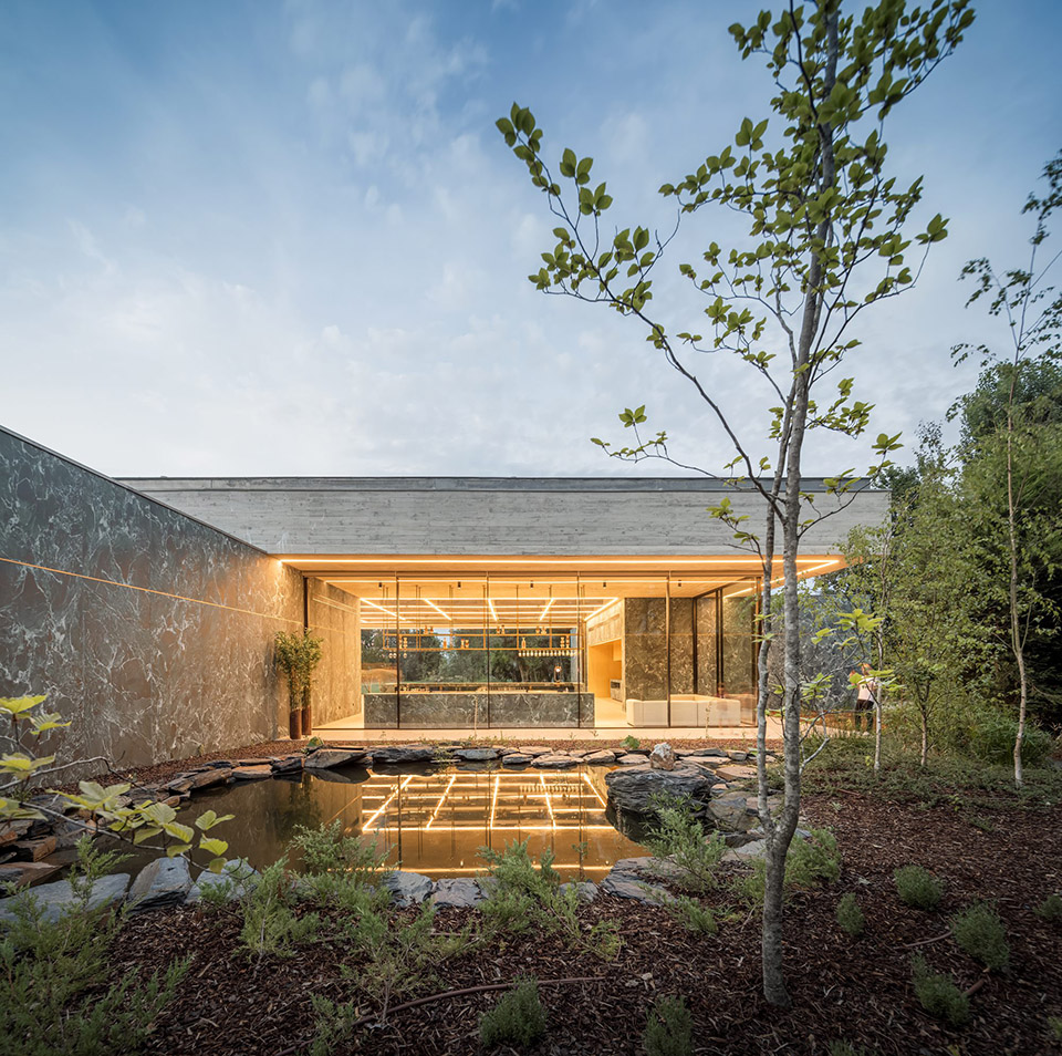 pavilion in the garden by spaceworkers