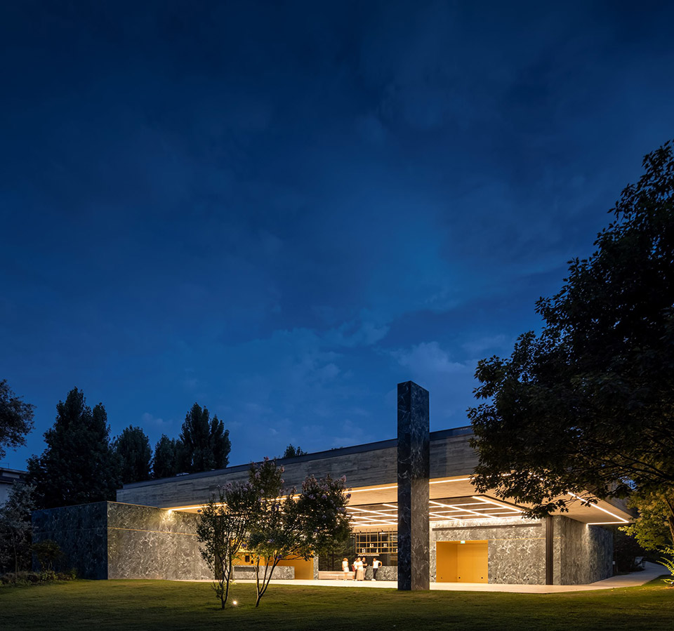 pavilion in the garden by spaceworkers