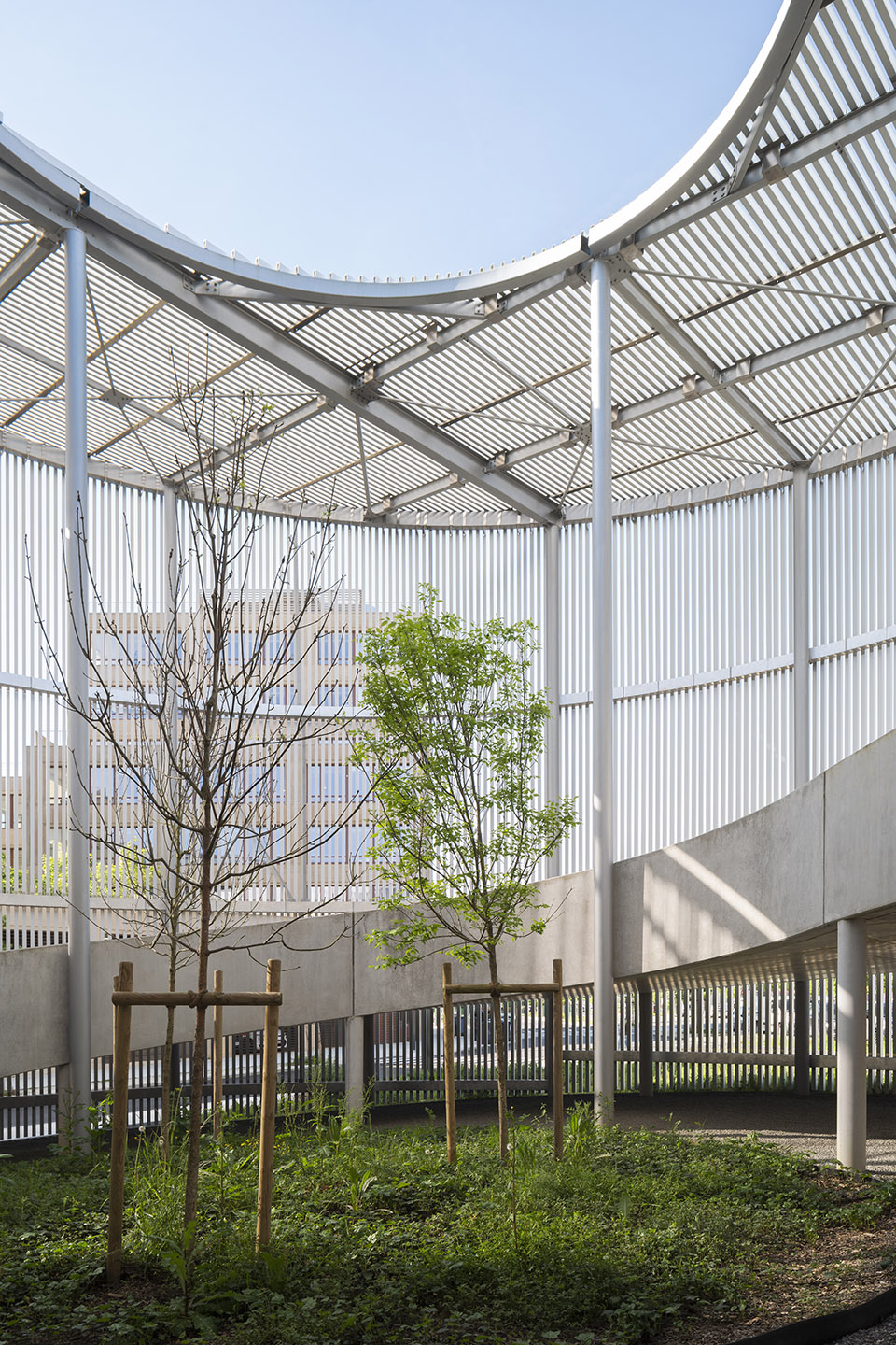 park and ride and bus station by ateliers o s architectes
