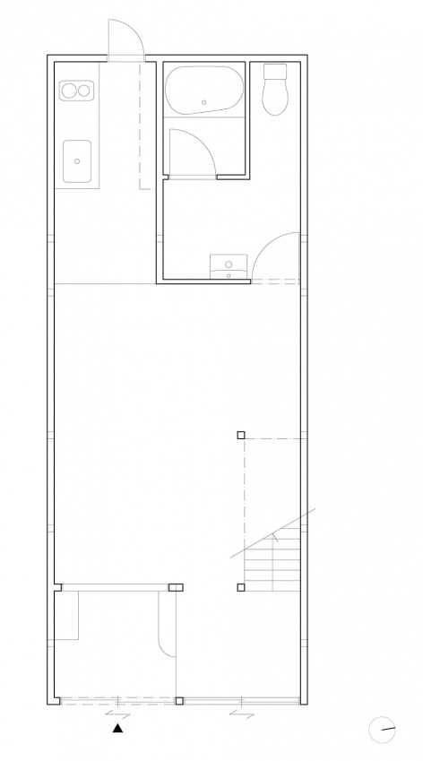 mukojima row house by roovice cabbage truck
