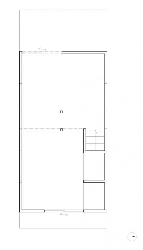 mukojima row house by roovice cabbage truck