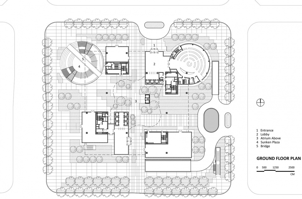 Hainan Energy Trading Building ©KRIS YAO｜ARTECH Plan 1F