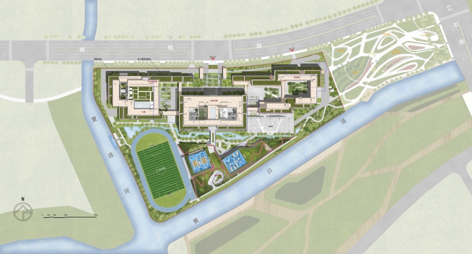 East Shanghai High School Senior Division by c d Design Center 8xd