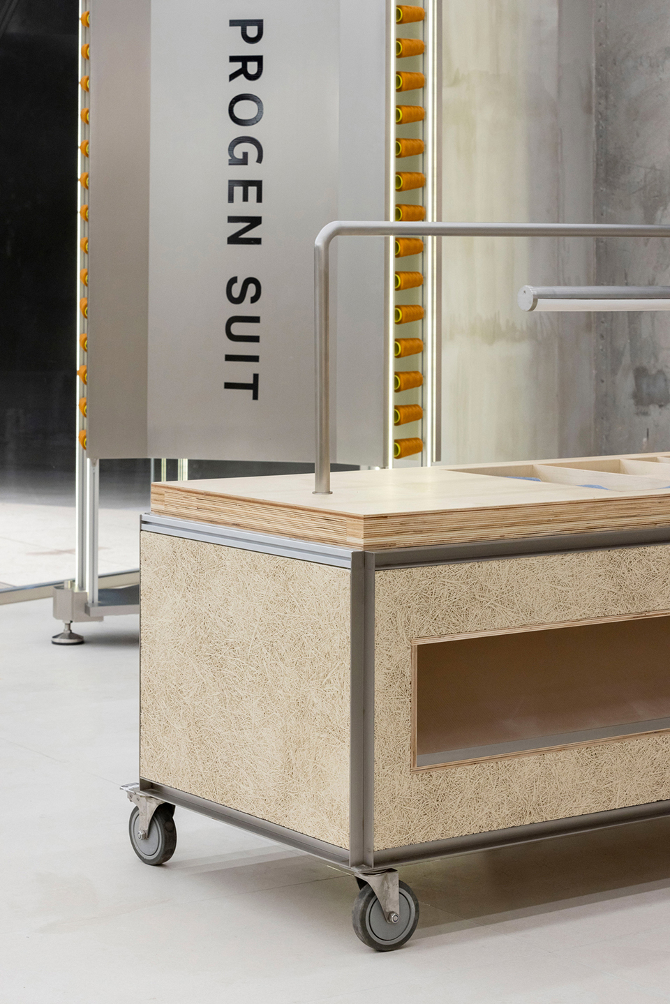 an experimental store featuring an editable display system by greater dog architects