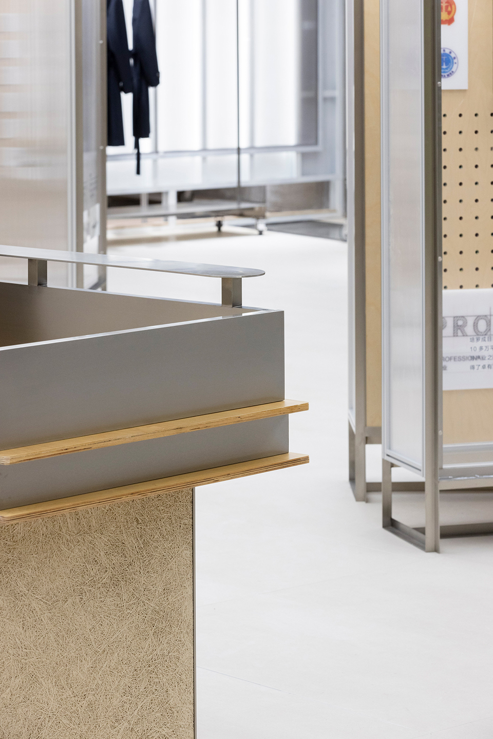 an experimental store featuring an editable display system by greater dog architects