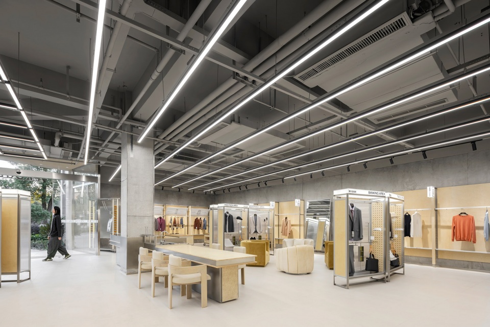 an experimental store featuring an editable display system by greater dog architects