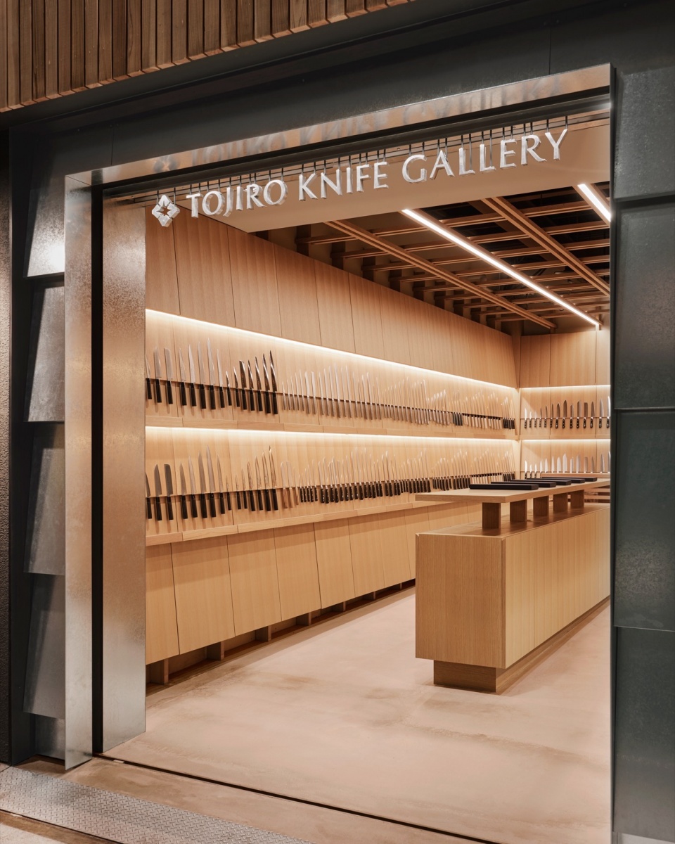 tojiro knife gallery osaka by katata yoshihito design