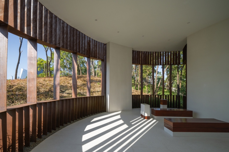 Qiaochengbei Park Visitor Center China by ATELIER XI