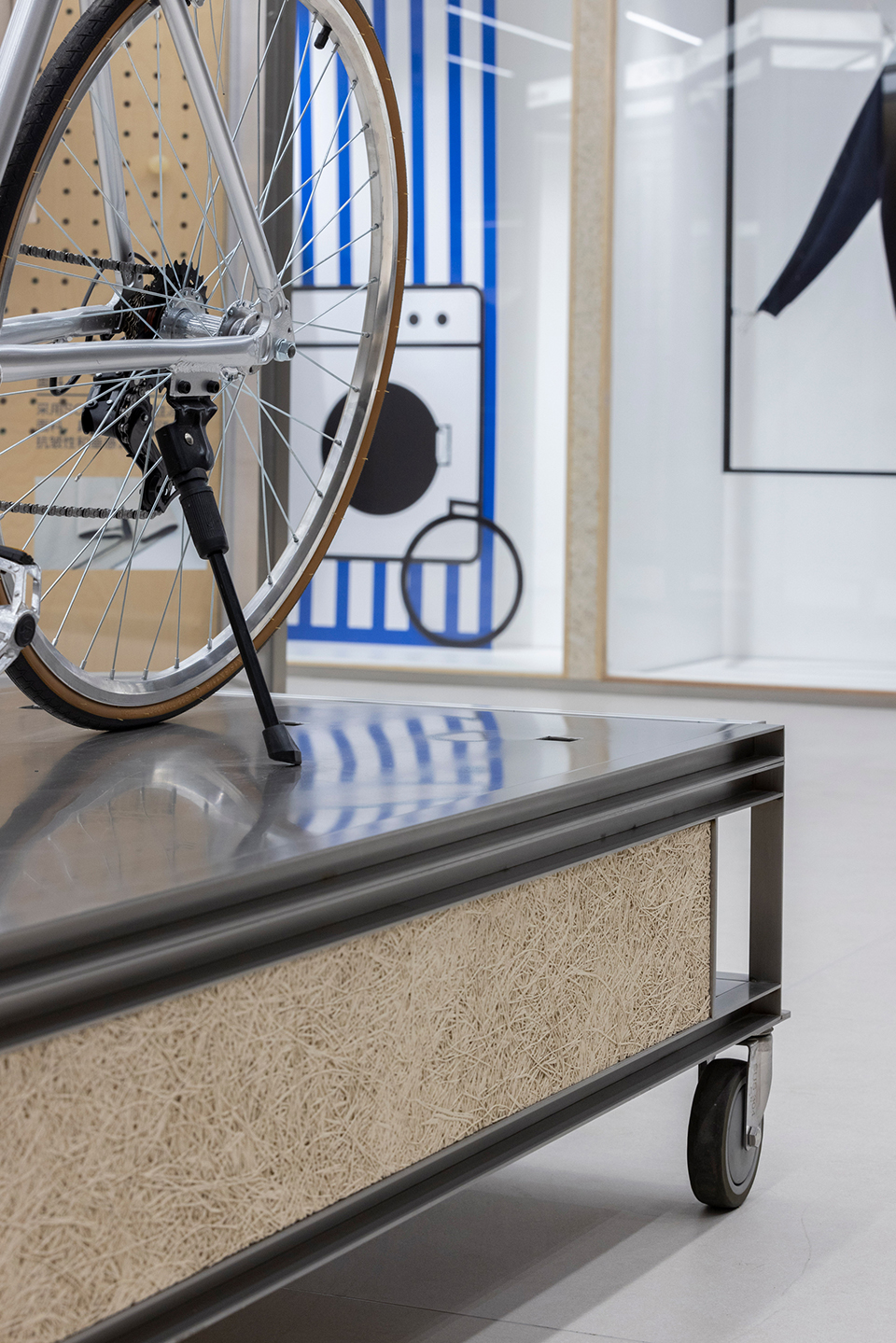 an experimental store featuring an editable display system by greater dog architects