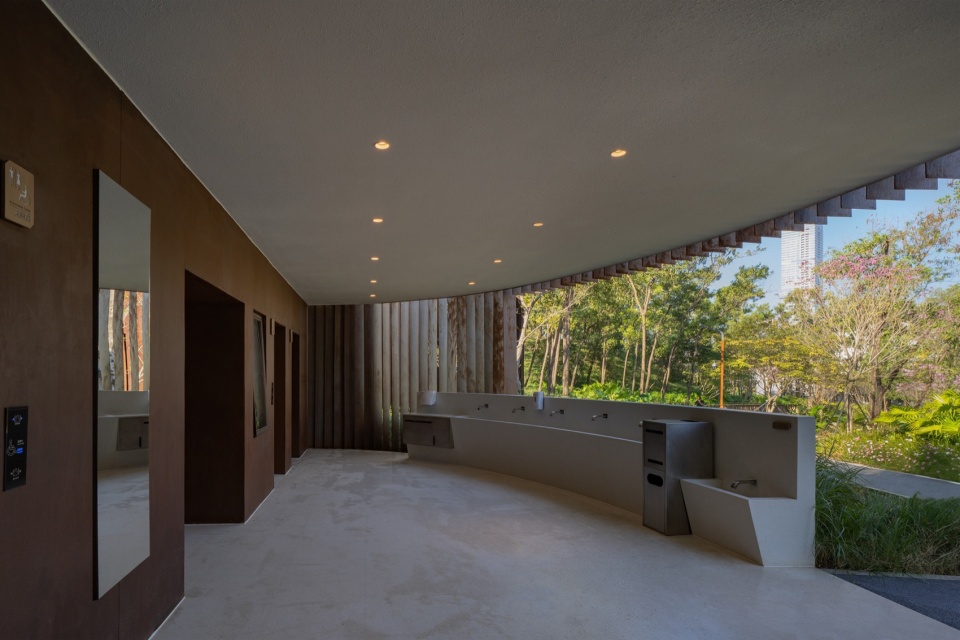 Qiaochengbei Park Visitor Center China by ATELIER XI