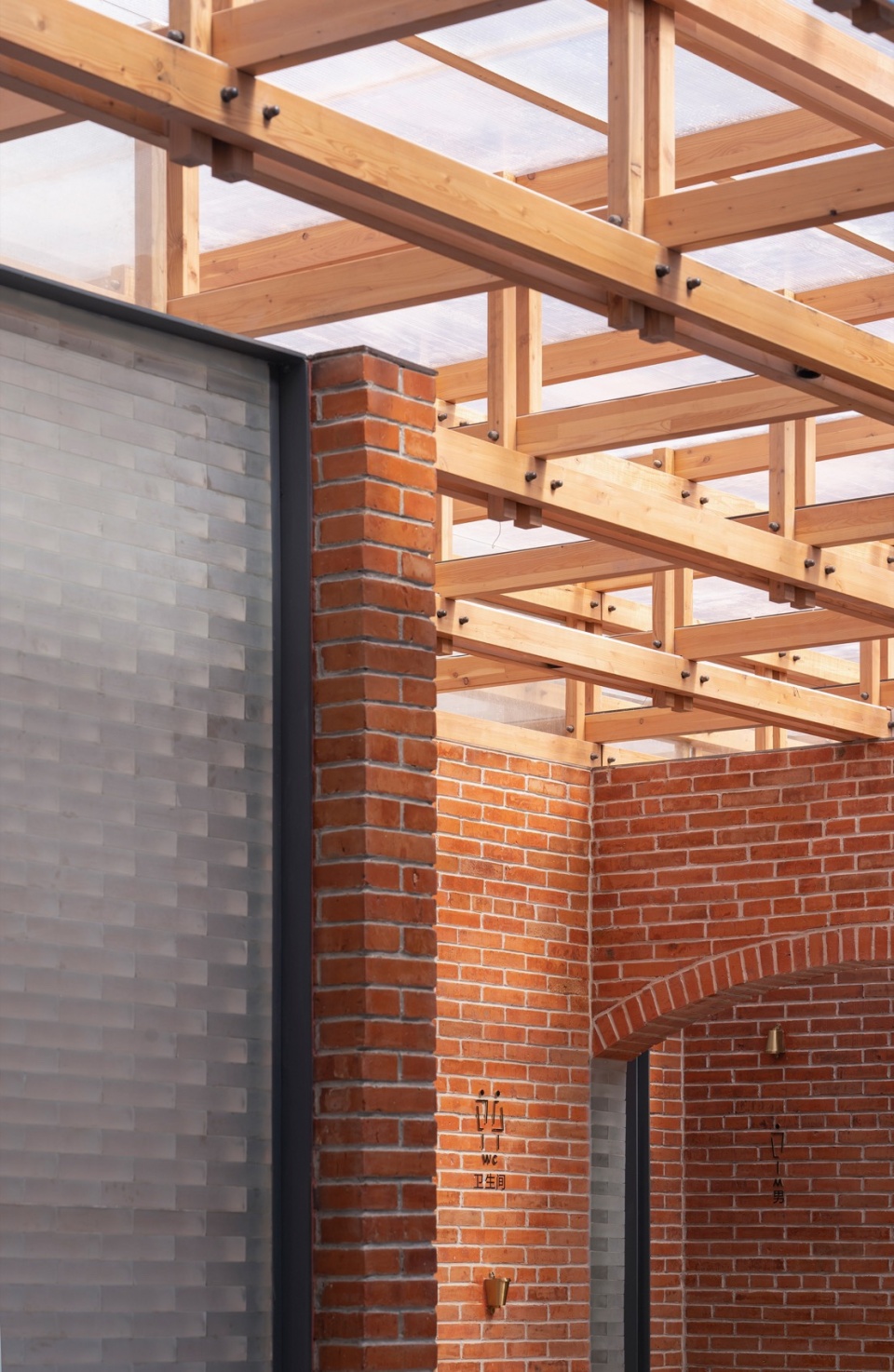 Red Brick Public Toilet on Liuba Old Street by Shulin Architecture