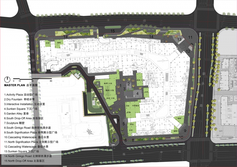 tongxiang mixc commercial landscape design by flo