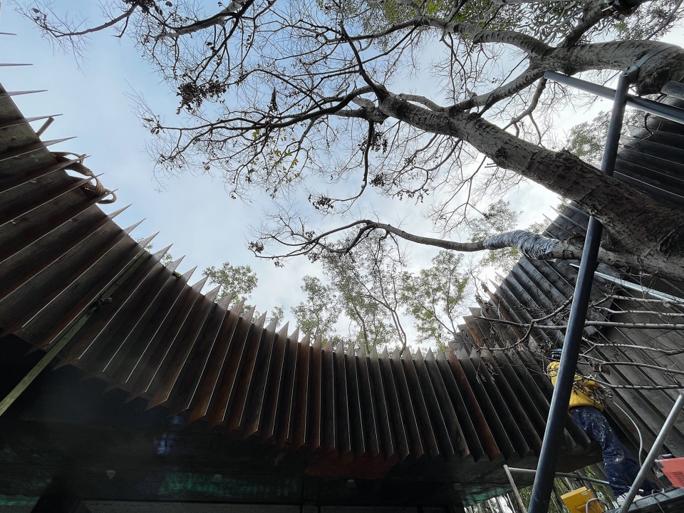 Qiaochengbei Park Visitor Center China by ATELIER XI