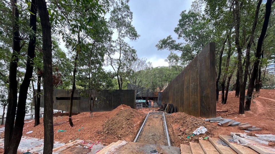 Qiaochengbei Park Visitor Center China by ATELIER XI