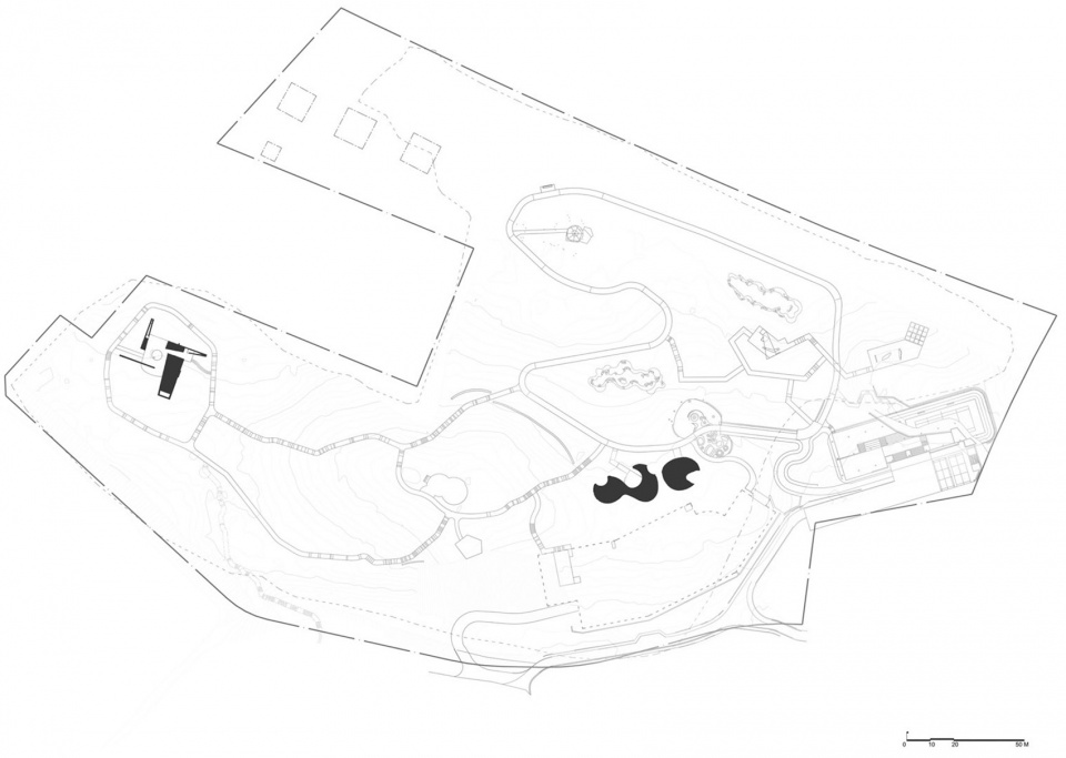 Qiaochengbei Park Visitor Center China by ATELIER XI