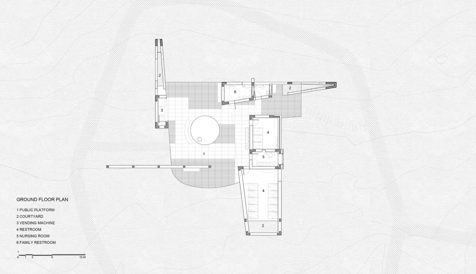 Qiaochengbei Park Visitor Center China by ATELIER XI