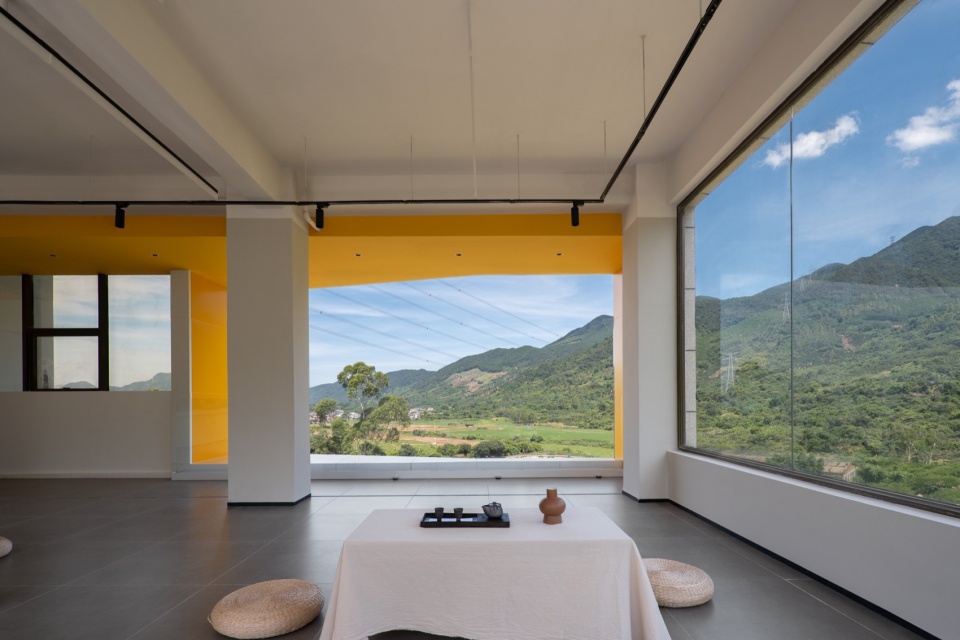 公区内的框景,Framed view of the public space@MIN STUDIO