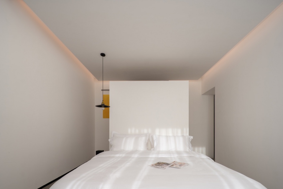 观景房床头, The beds in scenic room@MIN STUDIO