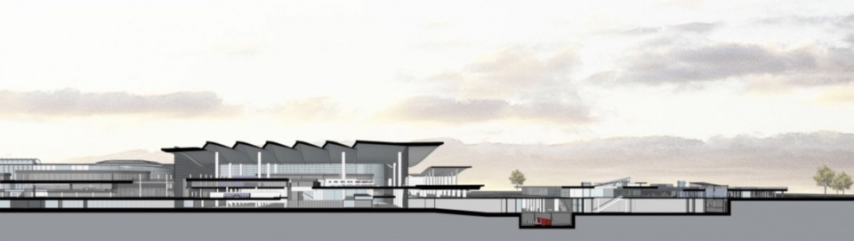 Yantai Penglai International Airport Terminal 2 China by CSWADI Aedas Shanghai New Era Airport Design and Research Institute