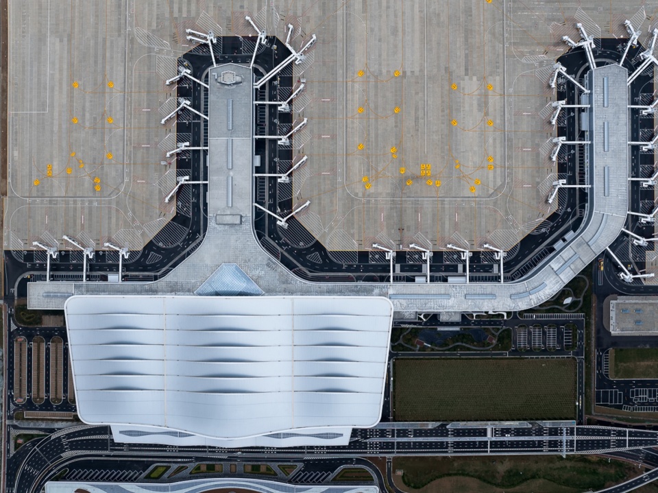 Yantai Penglai International Airport Terminal 2 China by CSWADI Aedas Shanghai New Era Airport Design and Research Institute