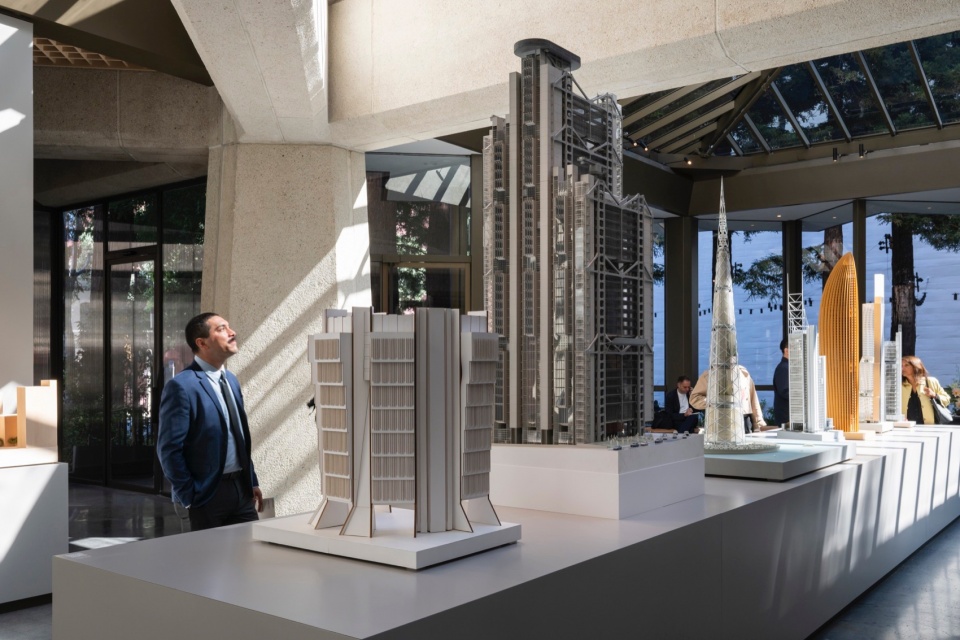 the vertical city exhibition by foster partners