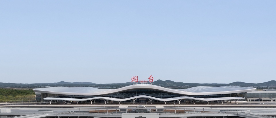 Yantai Penglai International Airport Terminal 2 China by CSWADI Aedas Shanghai New Era Airport Design and Research Institute