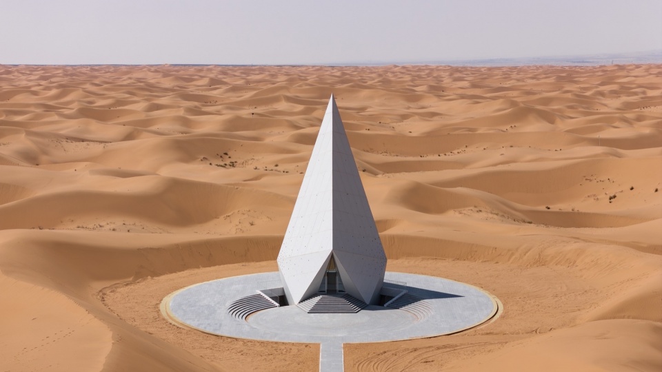 ZhongWei Desert Diamond Hotel by SHUISHI Micron Architects