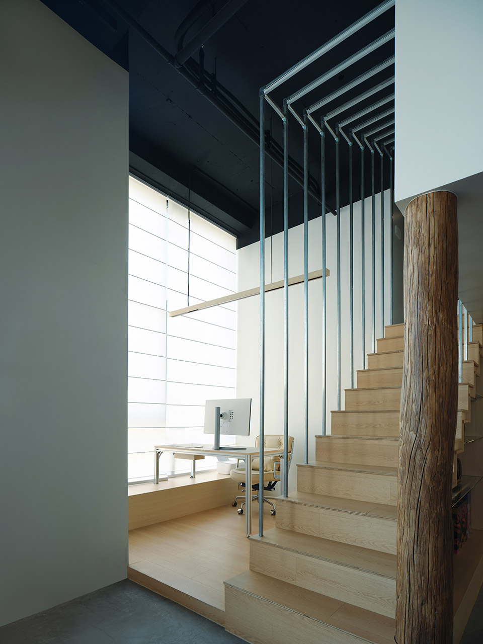 sunset signal office space by point depth design