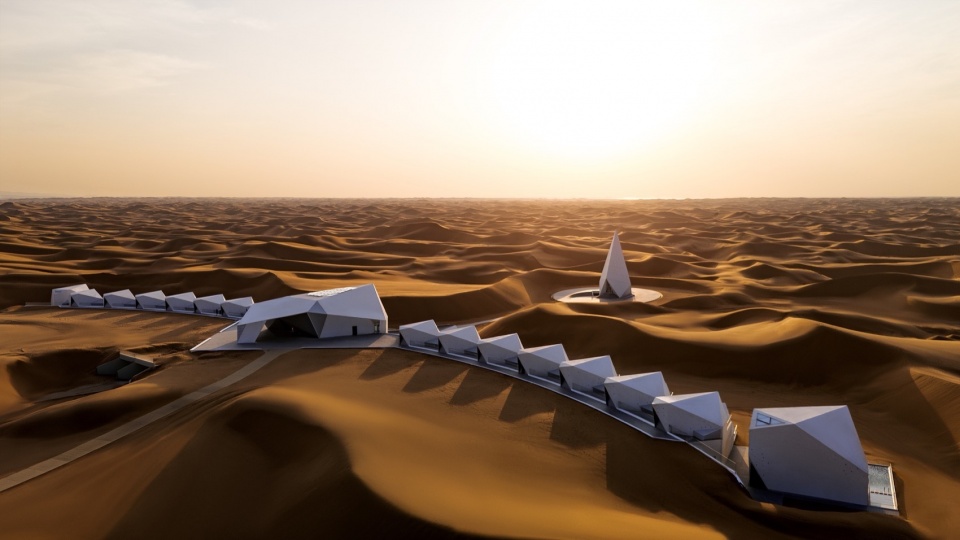 ZhongWei Desert Diamond Hotel by SHUISHI Micron Architects
