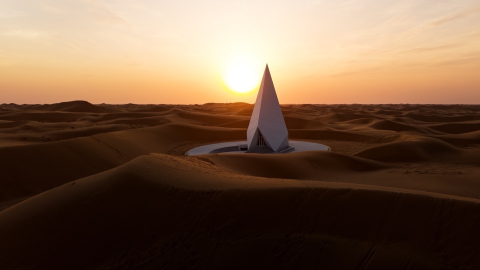 ZhongWei Desert Diamond Hotel by SHUISHI Micron Architects