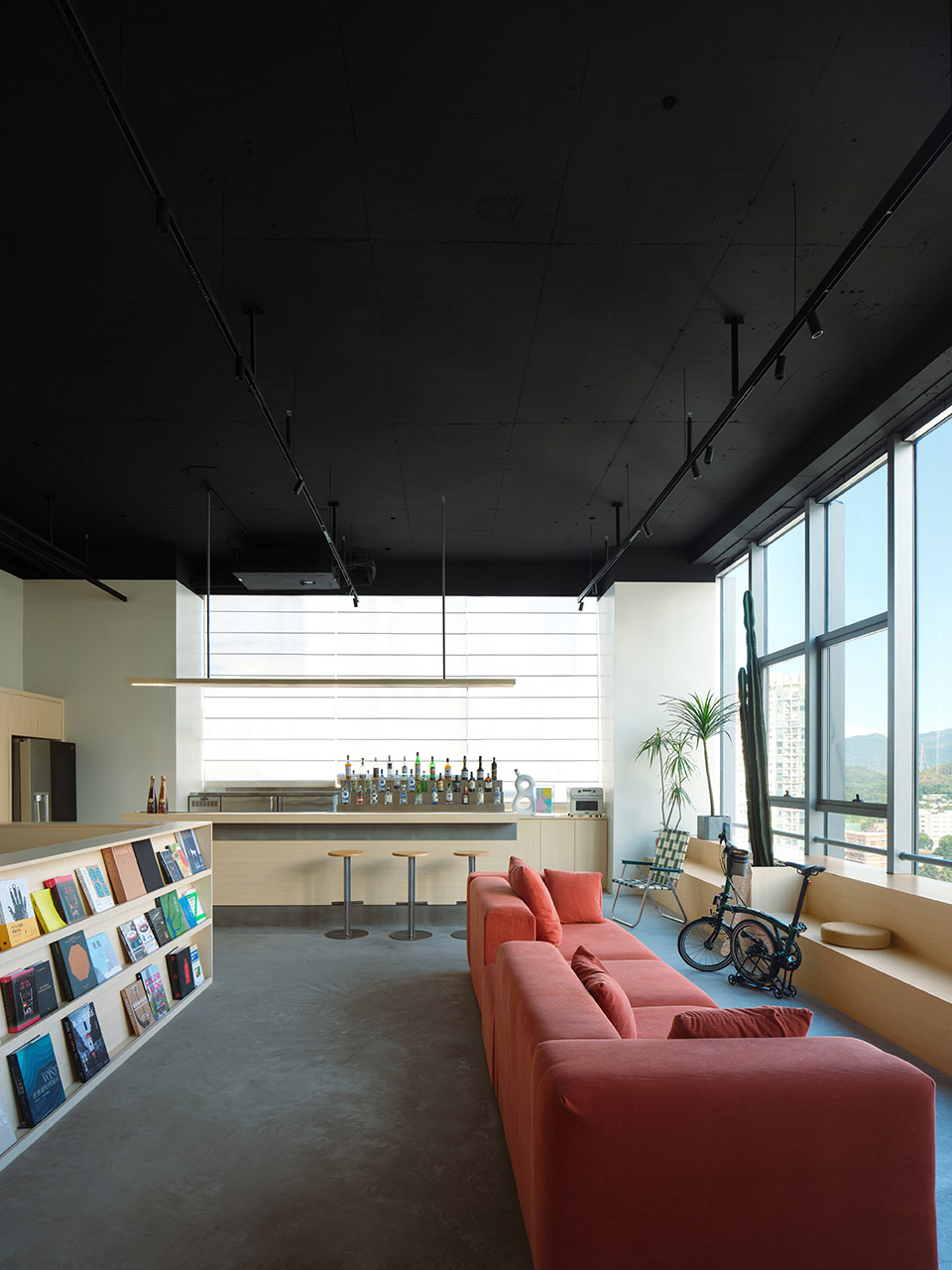 sunset signal office space by point depth design