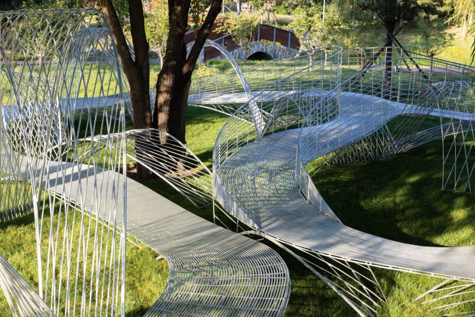 Beijing yongding park open air concept art museum