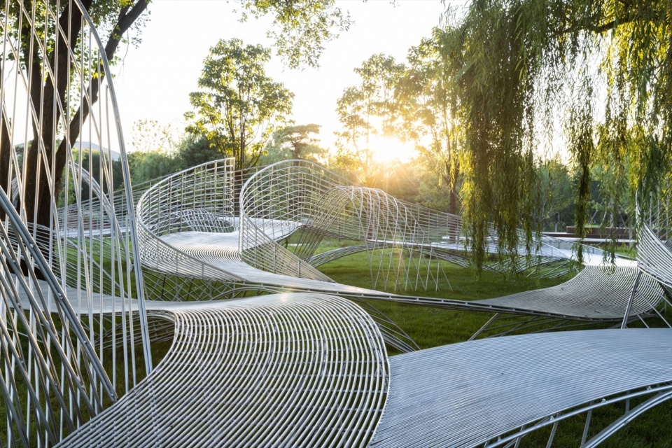 Beijing yongding park open air concept art museum
