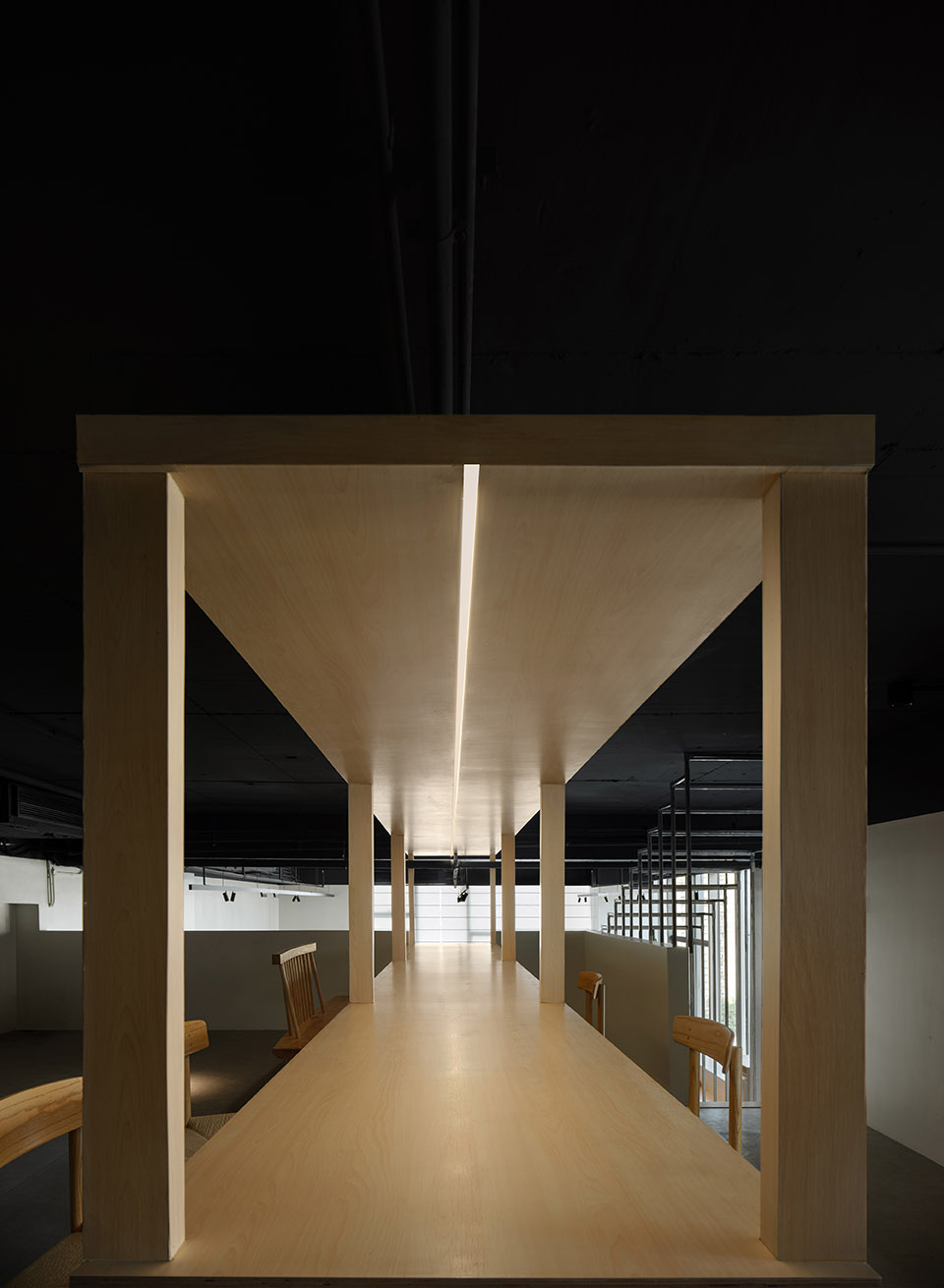 sunset signal office space by point depth design