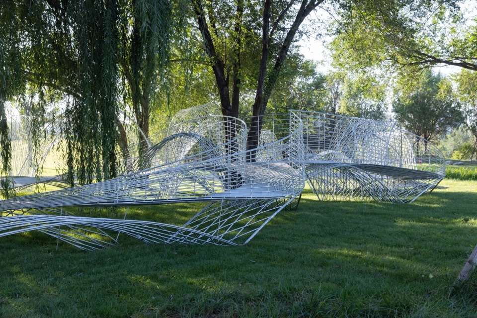 Beijing yongding park open air concept art museum