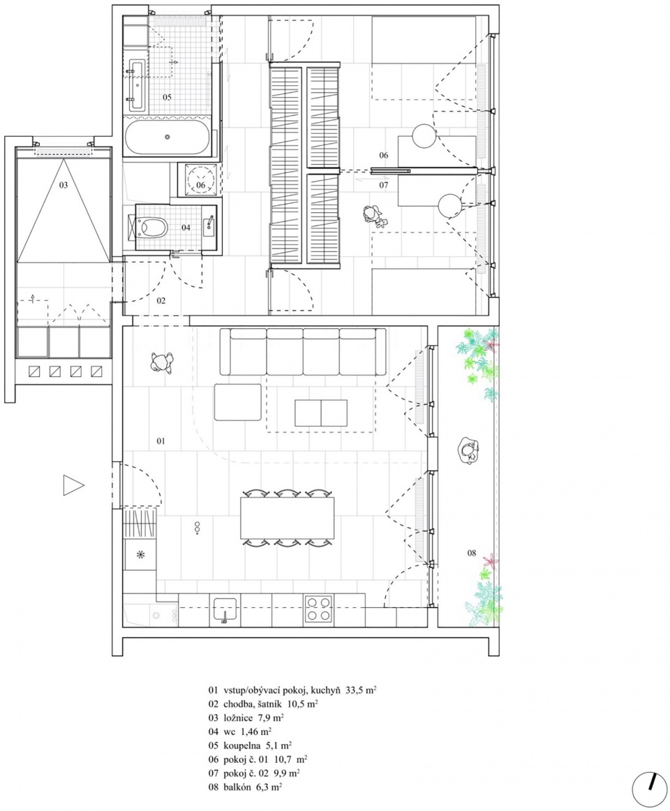 Architects Apartment by RDTH architekti