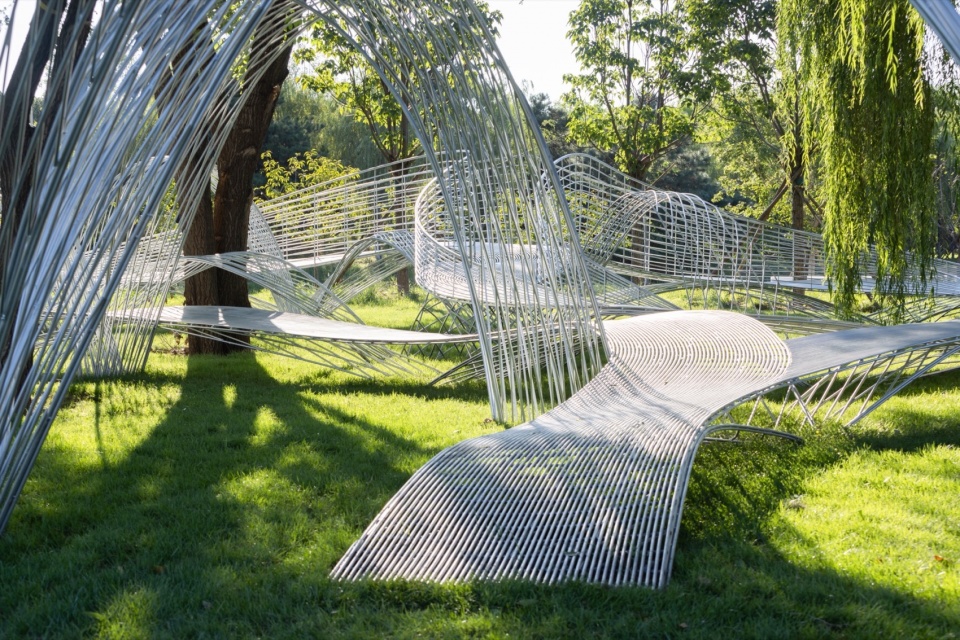 Beijing yongding park open air concept art museum