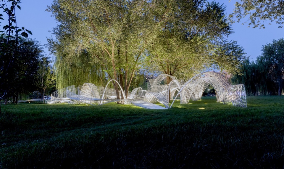 Beijing yongding park open air concept art museum