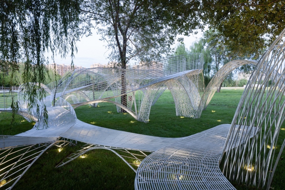 Beijing yongding park open air concept art museum