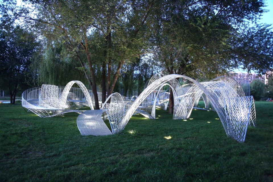 Beijing yongding park open air concept art museum