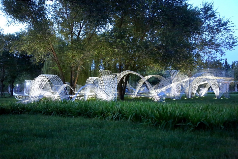 Beijing yongding park open air concept art museum
