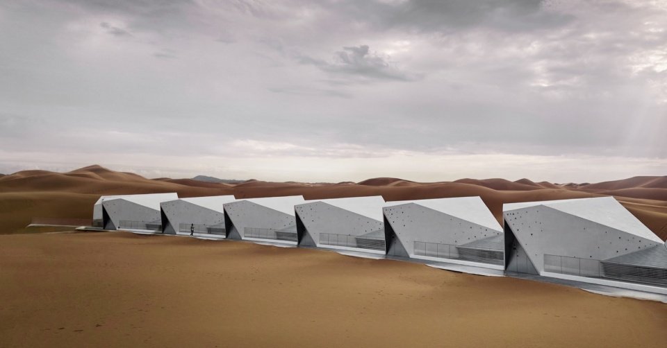 ZhongWei Desert Diamond Hotel by SHUISHI Micron Architects