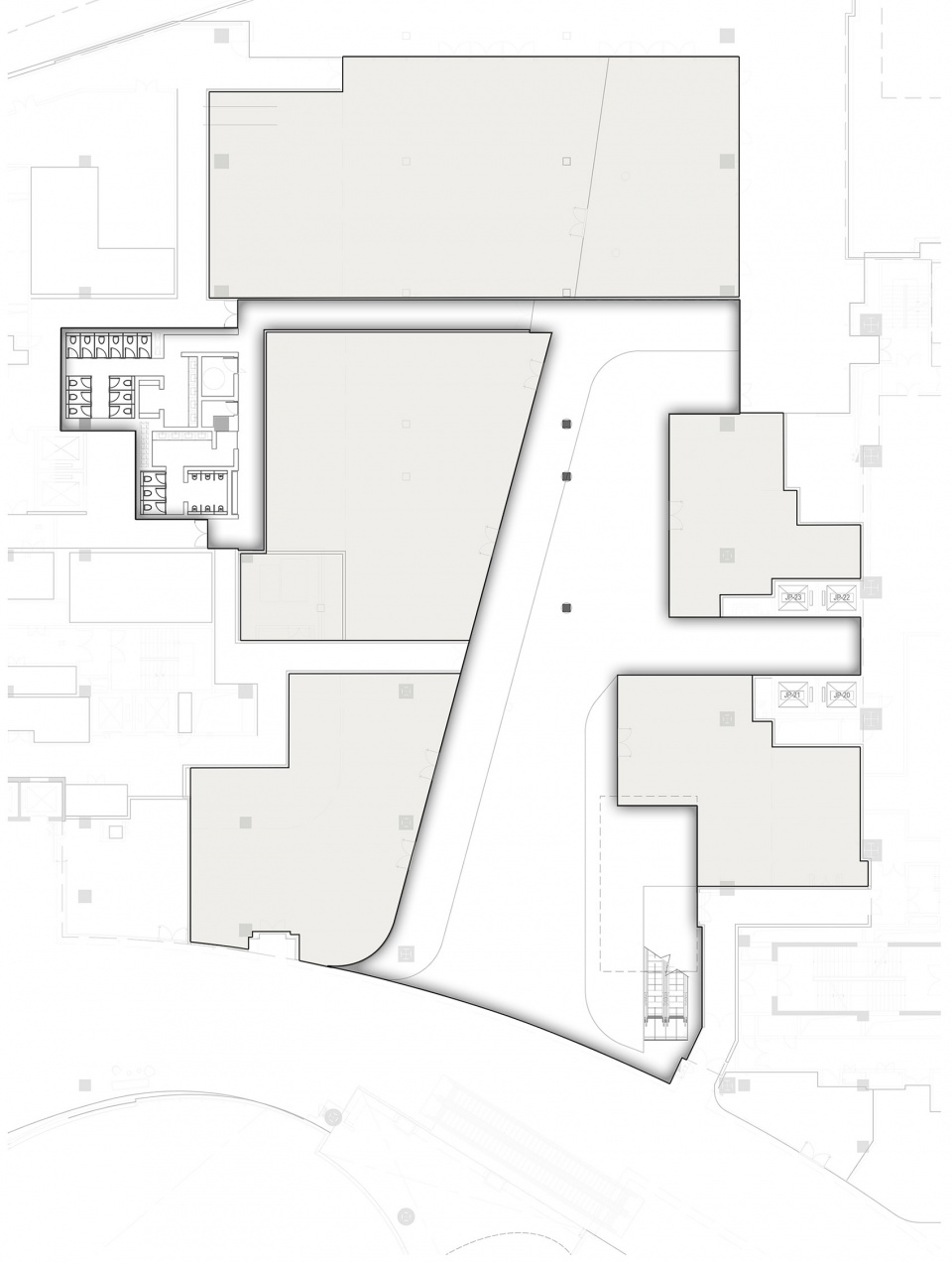 原始5F平面 © AG汇创 5F Plan of Before Renovation © Atelier Global